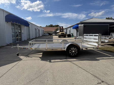 New 2026 H&H Trailers 3K 76X12 Aluminum Rail Side Utility Trailer