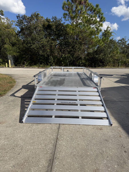 New 2026 H&H Trailers 3K 76X12 Aluminum Rail Side Utility Trailer