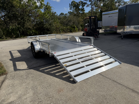 New 2026 H&H Trailers 3K 76X12 Aluminum Rail Side Utility Trailer