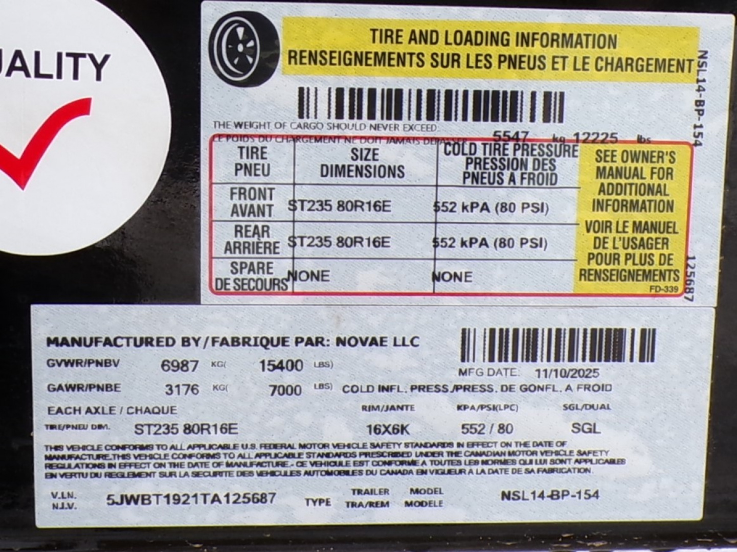 New 2026 Midsota SL - 14 - BP - 15.4K Tilt Trailer