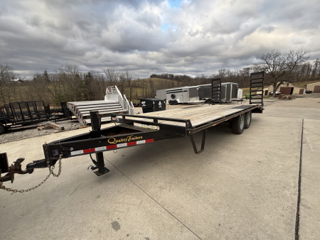 Used USED 2022 Quality Trailers 20' Deckover (16' + 4' Dovetail) General Duty - Pintle - 12000# GVWR
