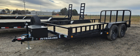 New 2026 PJ TRAILERS 16' x 83 in. Tandem Axle Channel Utility Trailer