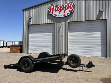 New 2026 Diamond C 77"x12' BP Single Axle Hydraulically Dampened Tilt - DSA107