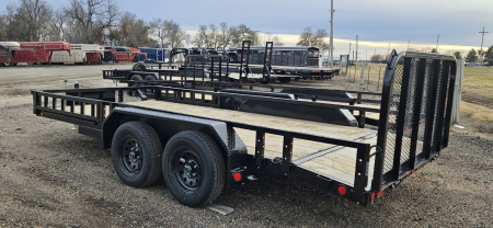 New 2026 PJ TRAILERS 16' x 83 in. Tandem Axle Channel Utility Trailer