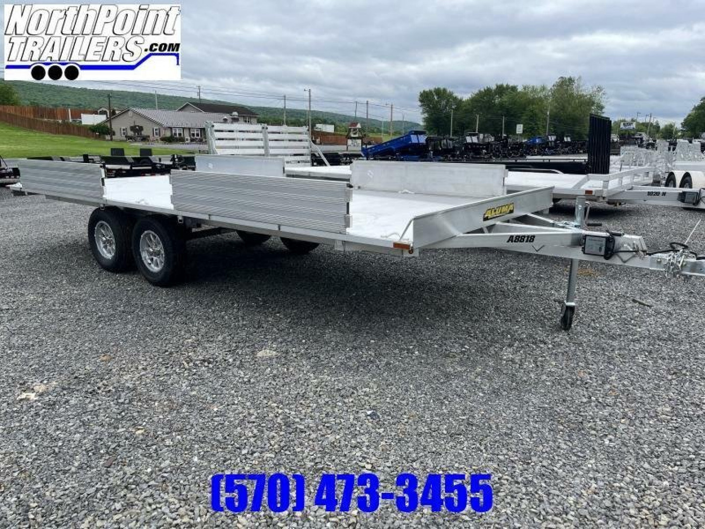New 2026 Aluma 88x18 - 4-Place ATV Deckover Trailer