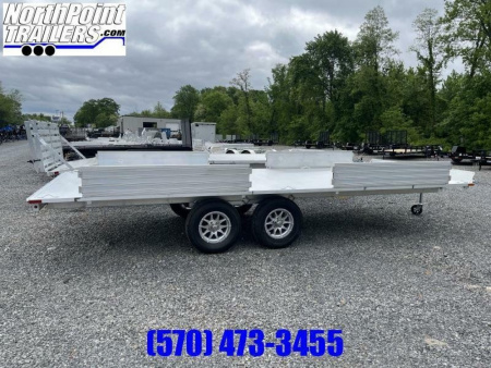 New 2026 Aluma 88x18 - 4-Place ATV Deckover Trailer