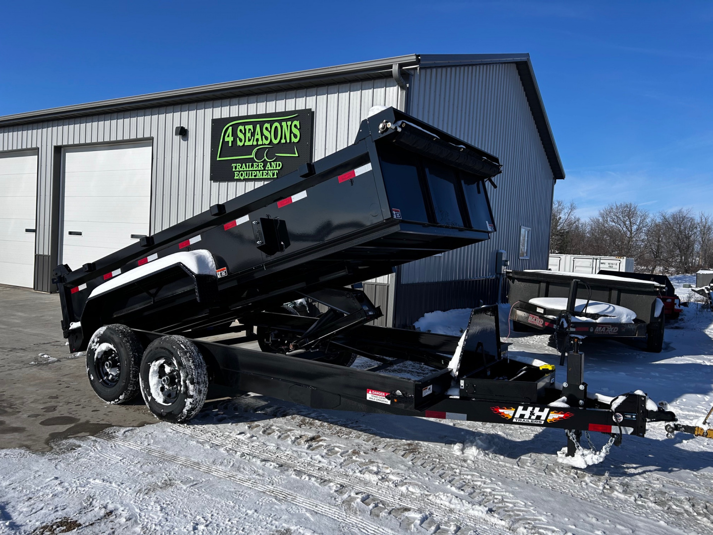 New 2026 H&H Trailers 82"X14' BP TARP/RAMPS 14K INDUSTRIAL Dump Trailer