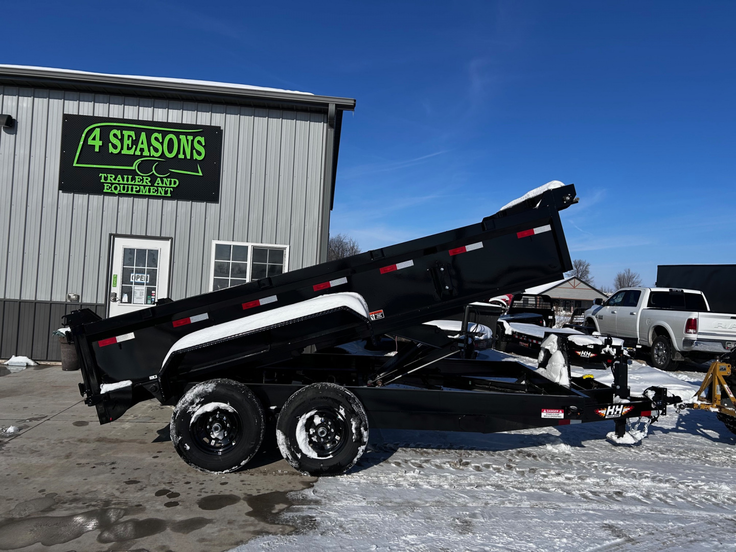 New 2026 H&H Trailers 82"X14' BP TARP/RAMPS 14K INDUSTRIAL Dump Trailer