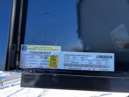 New 2026 H&H Trailers 82"X14' BP TARP/RAMPS 14K INDUSTRIAL Dump Trailer