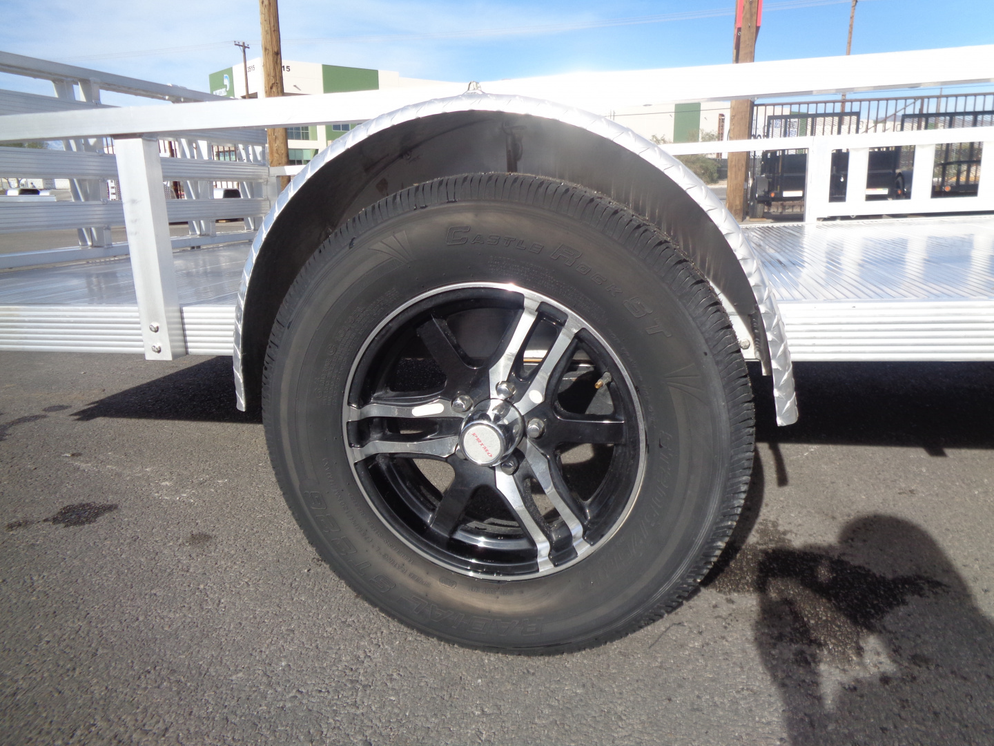 New 2023 Primo * ATV82X14 * 14ft Aluminum ATV Trailer w/ Side Ramps & Bi-Fold Tailgate