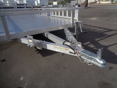 New 2023 Primo * ATV82X14 * 14ft Aluminum ATV Trailer w/ Side Ramps & Bi-Fold Tailgate