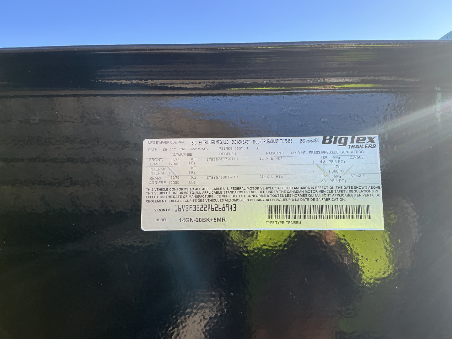 Used 2023 Big Tex Trailers Flatbed Trailer