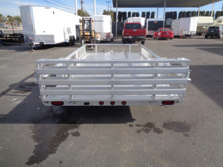 New 2023 Primo * ATV82X14 * 14ft Aluminum ATV Trailer w/ Side Ramps & Bi-Fold Tailgate