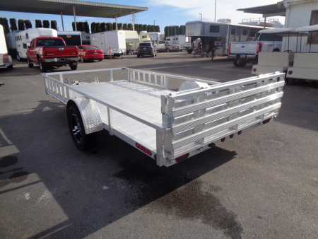 New 2023 Primo * ATV82X14 * 14ft Aluminum ATV Trailer w/ Side Ramps & Bi-Fold Tailgate