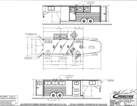 New 2026 Cimarron 3H Northstar R.T.G. GN Horse Trailer