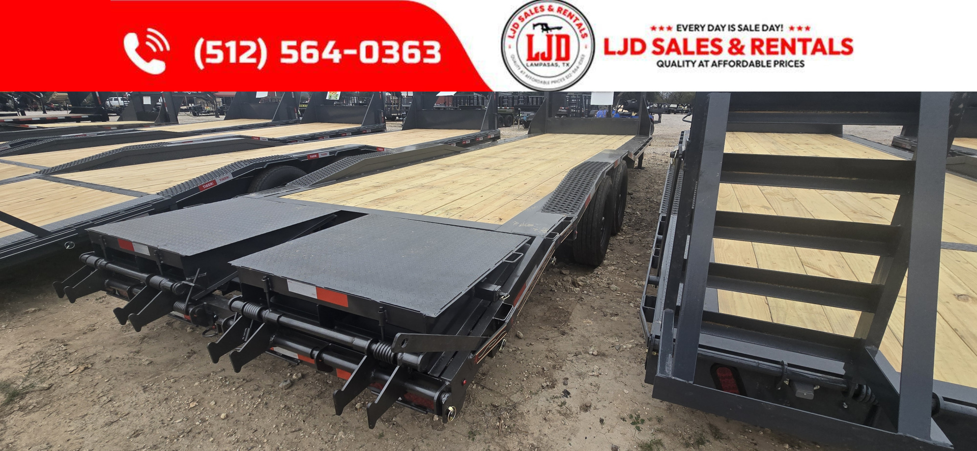 New 2026 Triple R - Drive Over Fender - 102" x 24' - Equipment Trailer