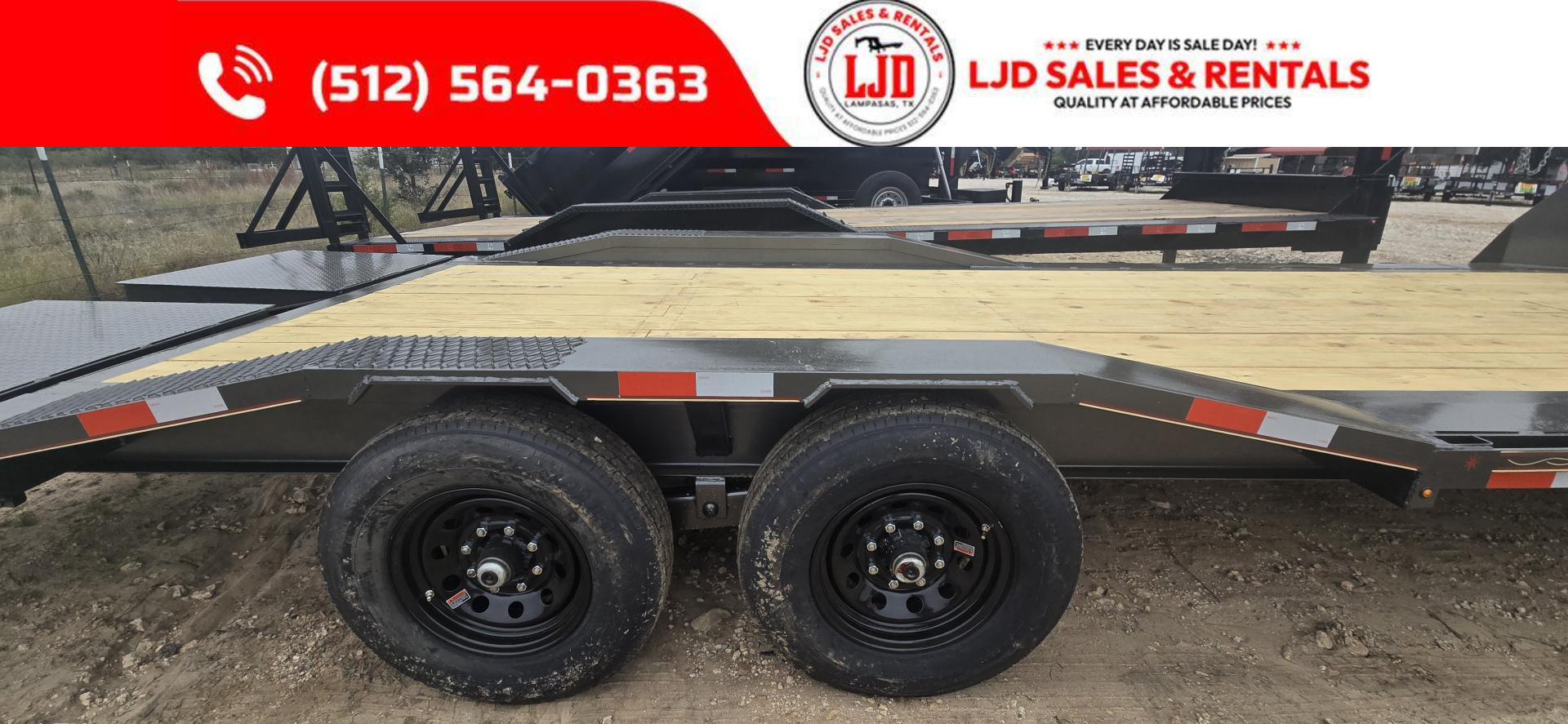 New 2026 Triple R - Drive Over Fender - 102" x 24' - Equipment Trailer