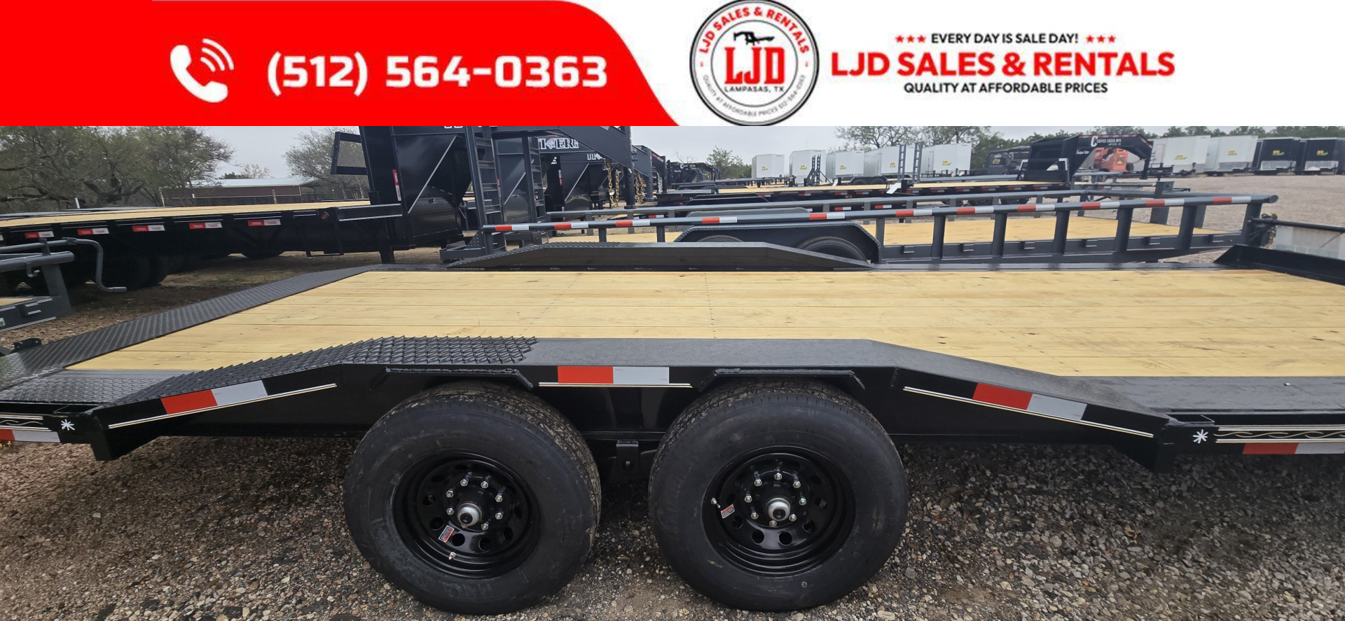New 2026 Triple R - Drive Over Fender - 102" x 22' Equipment Trailer