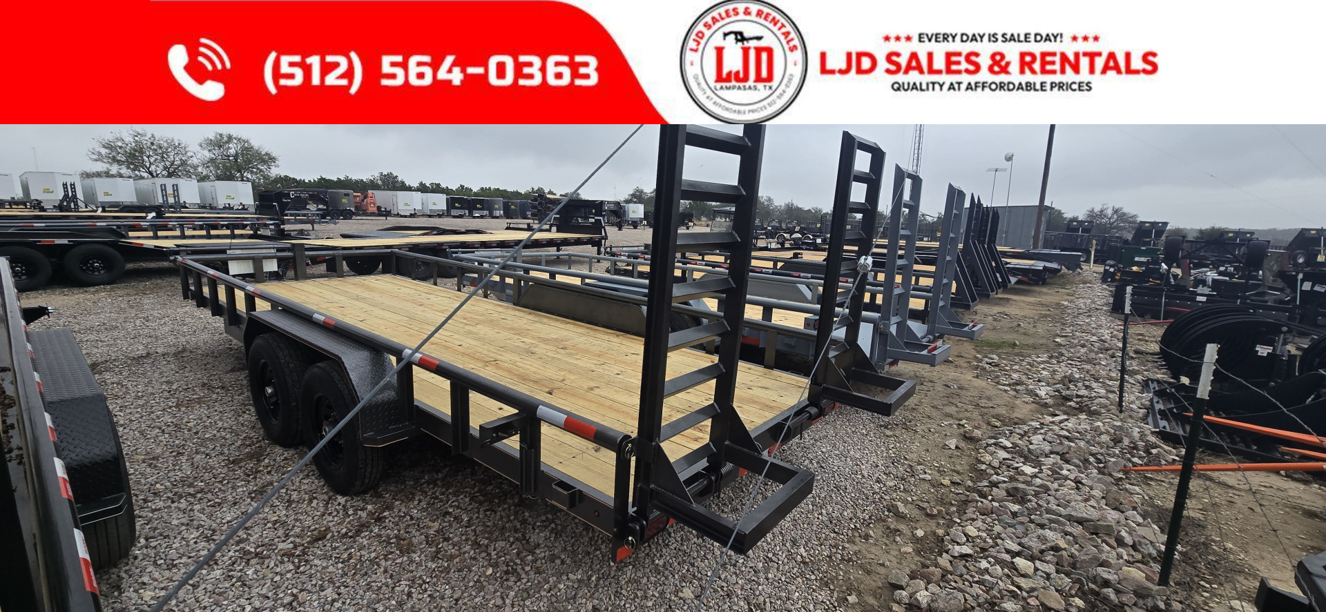 New 2026 Triple R - PIPE TOP - 83" x 20' Equipment Trailer