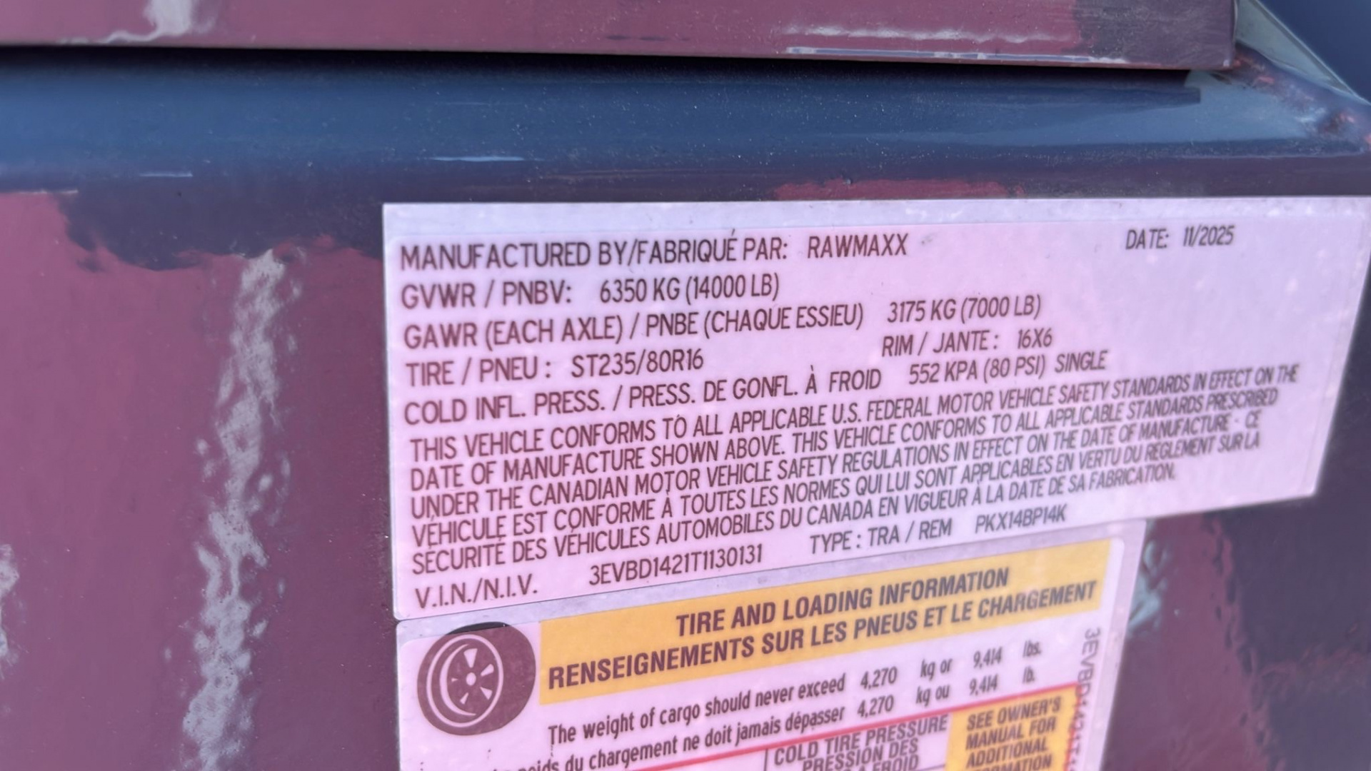 New 2026 RawMaxx PKX 14'X83" BP DUMP TRAILER Dump Trailer