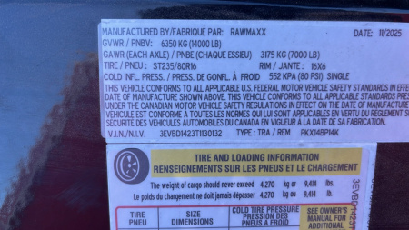 New 2026 RawMaxx PKX 14'X83" BP DUMP TRAILER Dump Trailer