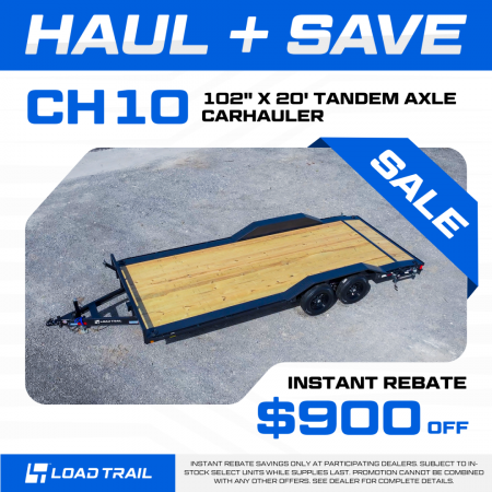 New YEAR END SALE !!! ALL NEW 2026 Load Trail 102x20 Tandem Axle w/Drive Over Fenders 10k Car Hauler