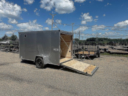 New 2026 6 x 12 Stealth Enclosed Trailer with Ramp