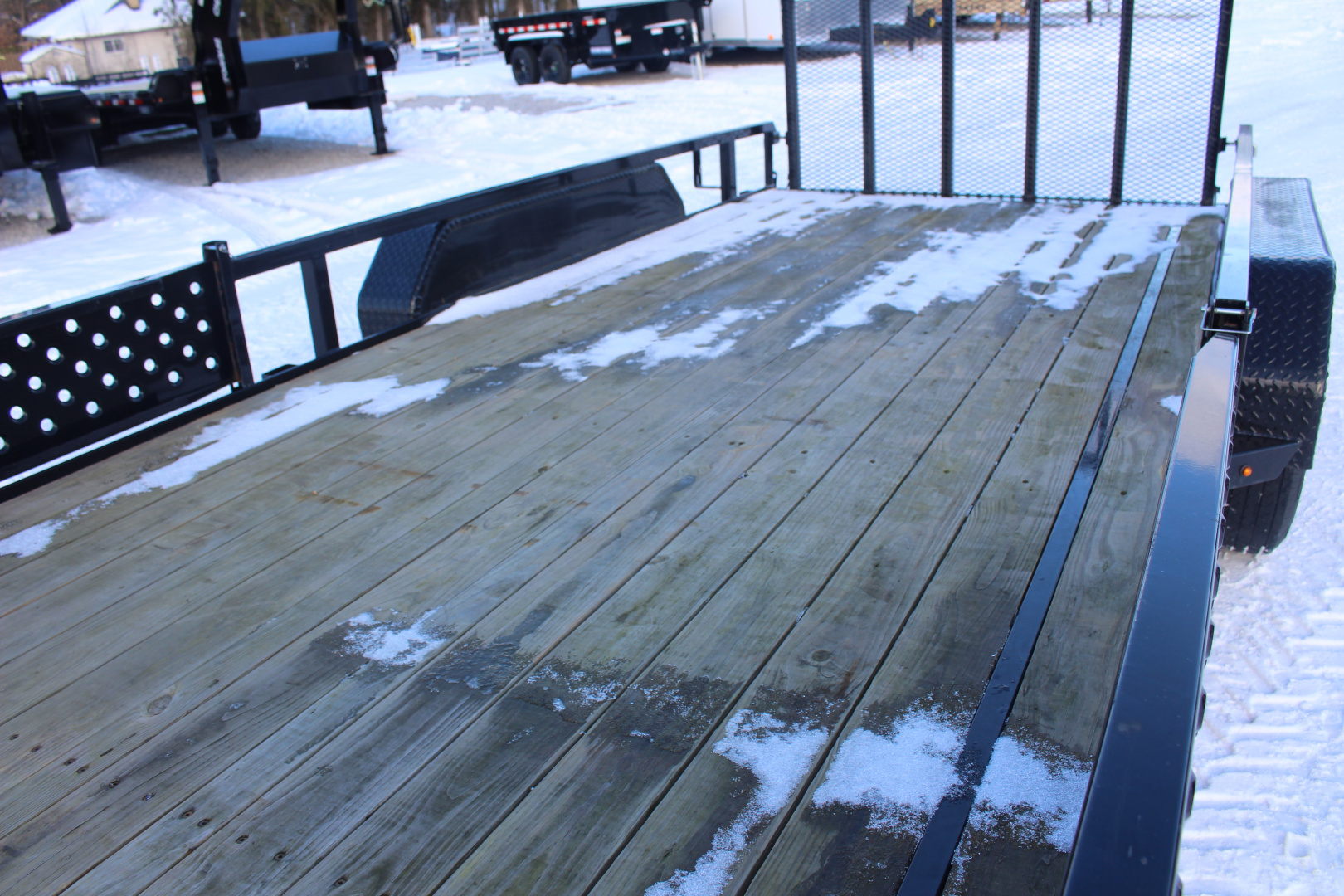 New 2022 Sure-Trac 7' x 16' Tandem Axle Tube Top ATV Trailer - 7000# GVW