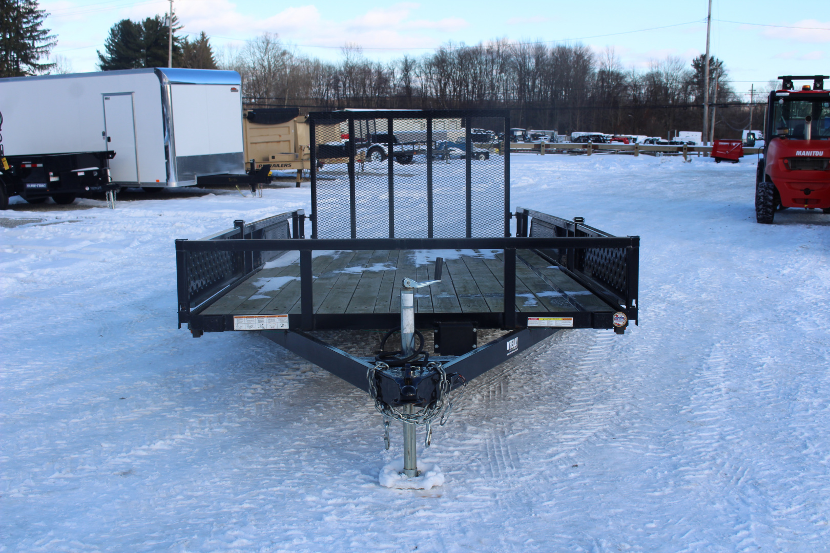 New 2022 Sure-Trac 7' x 16' Tandem Axle Tube Top ATV Trailer - 7000# GVW