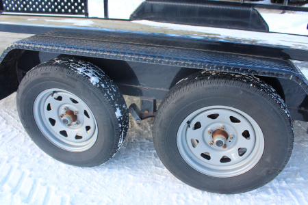 New 2022 Sure-Trac 7' x 16' Tandem Axle Tube Top ATV Trailer - 7000# GVW