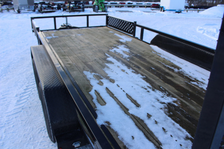 New 2022 Sure-Trac 7' x 16' Tandem Axle Tube Top ATV Trailer - 7000# GVW