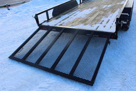 New 2022 Sure-Trac 7' x 16' Tandem Axle Tube Top ATV Trailer - 7000# GVW