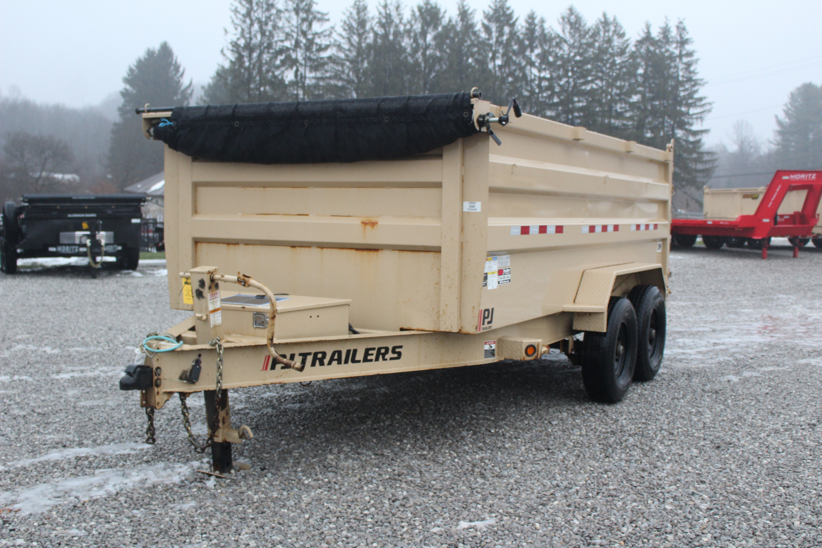 Used 2023 PJ Trailers 6'10" x 14' - 14,000# Dump Trailer