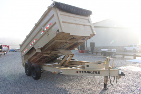Used 2023 PJ Trailers 6'10" x 14' - 14,000# Dump Trailer