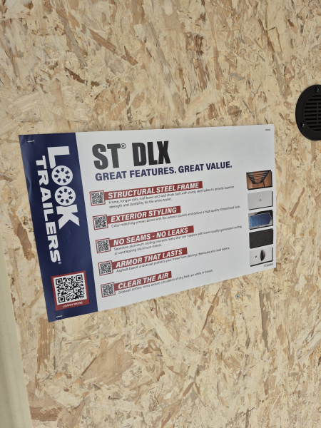 New 2026 Look Trailers 6 X 12 Cargo / Enclosed Trailer ST DELUXE 3K RATED