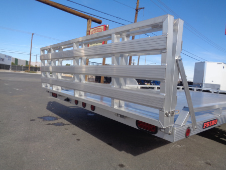 New 2023 Primo * UT82X14-LP * 14ft Aluminum ATV Trailer w/ Bi-Fold Tailgate