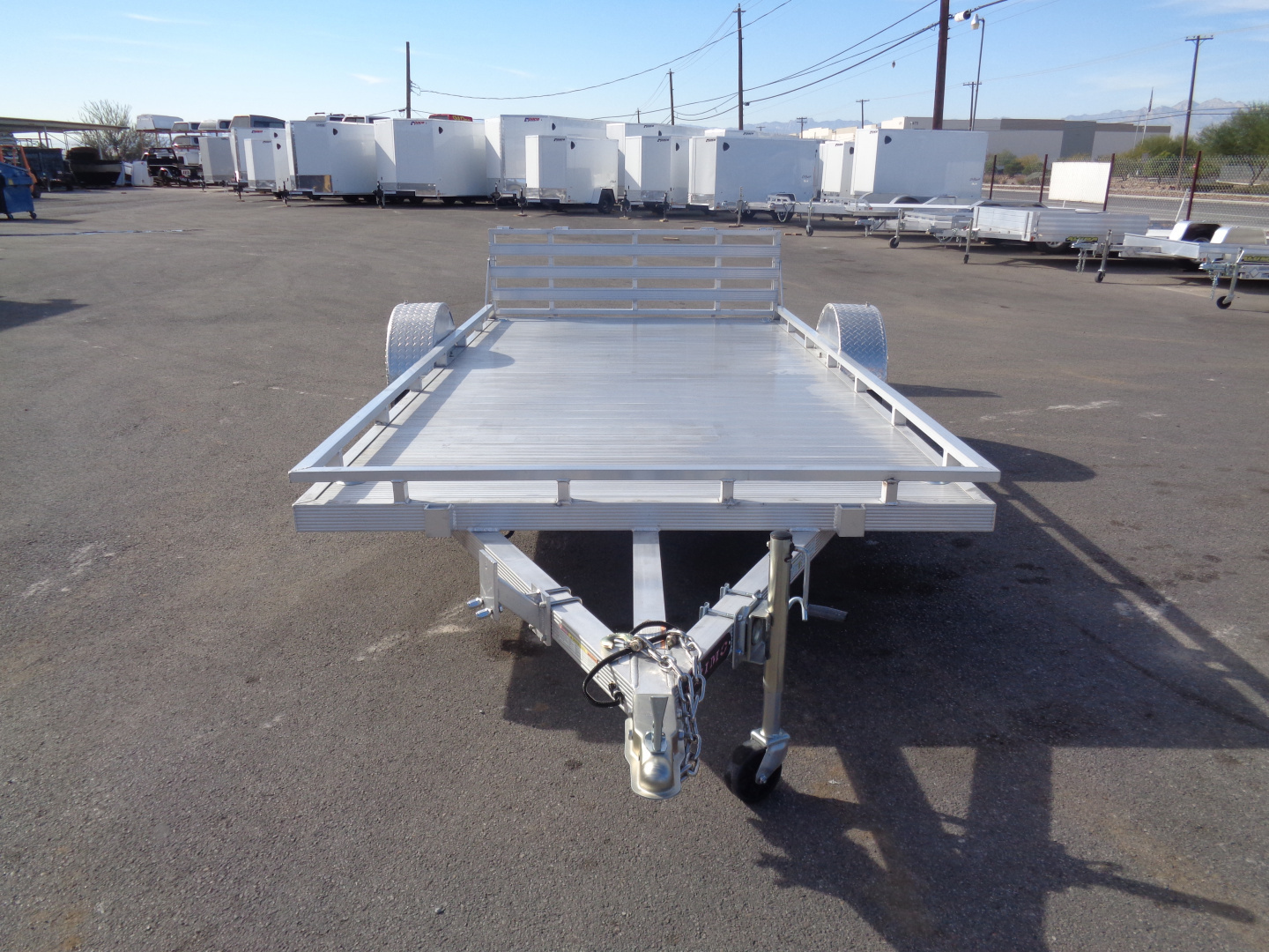 New 2023 Primo * UT82X14-LP * 14ft Aluminum ATV Trailer w/ Bi-Fold Tailgate