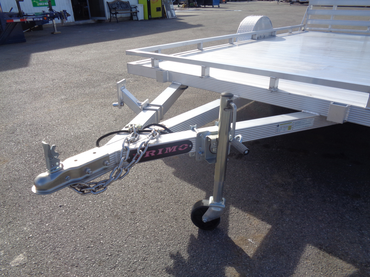 New 2023 Primo * UT82X14-LP * 14ft Aluminum ATV Trailer w/ Bi-Fold Tailgate