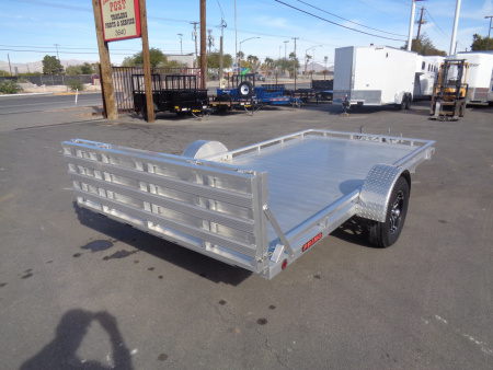 New 2023 Primo * UT82X14-LP * 14ft Aluminum ATV Trailer w/ Bi-Fold Tailgate