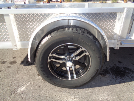 New 2023 Primo * ATV82X12-ATP* 12ft Aluminum ATV Trailer w/ Side Ramps & Bi-Fold Tailgate