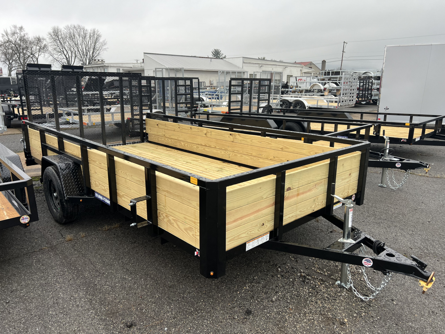New 2026 Sure-Trac 7X14 3 BOARD 3K Utility Trailer