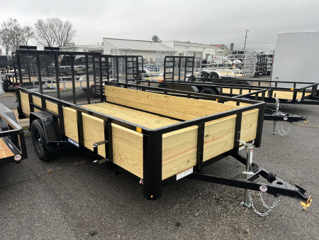 New 2026 Sure-Trac 7X14 3 BOARD 3K Utility Trailer