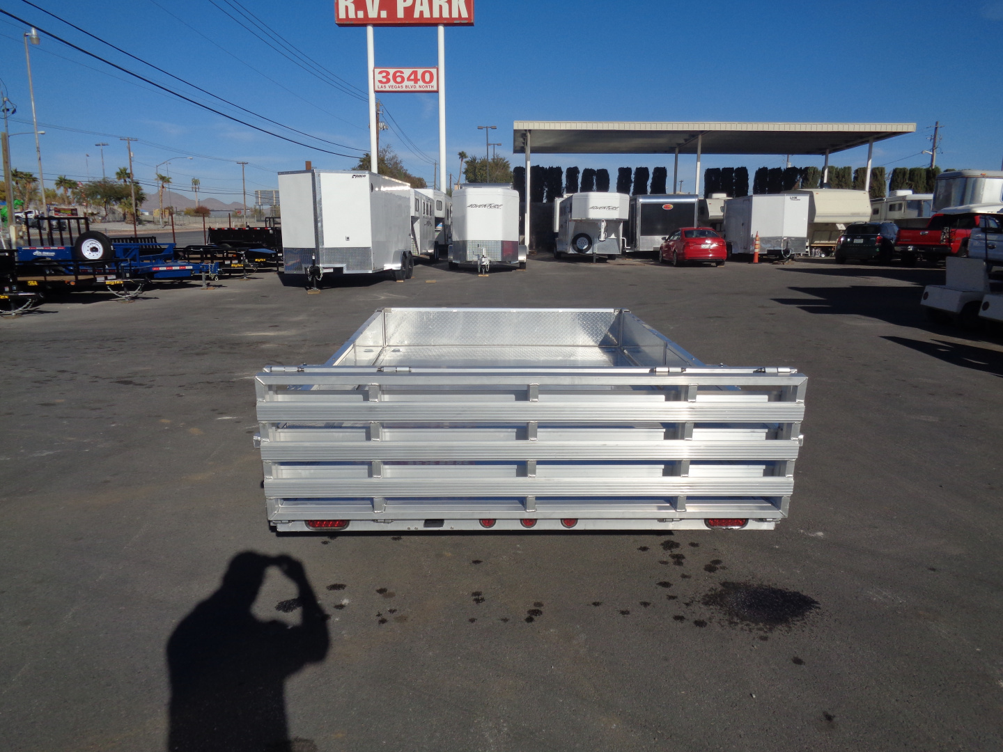 New 2023 Primo * ATV82X12-ATP* 12ft Aluminum ATV Trailer w/ Side Ramps & Bi-Fold Tailgate