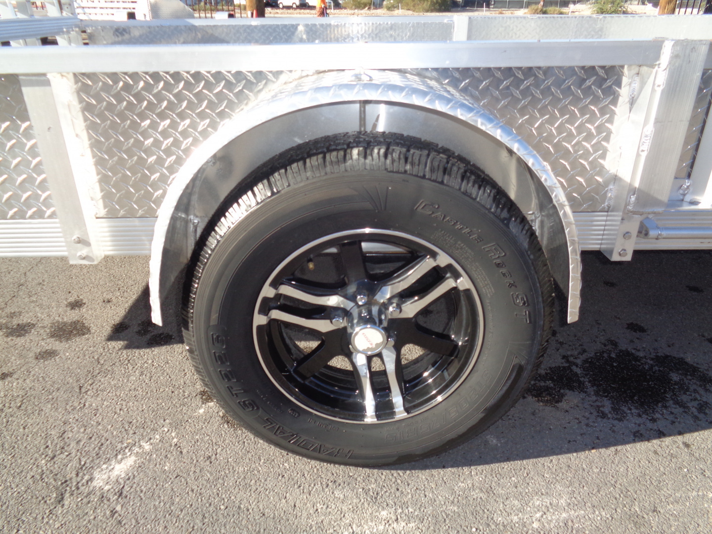 New 2023 Primo * ATV82X12-ATP* 12ft Aluminum ATV Trailer w/ Side Ramps & Bi-Fold Tailgate