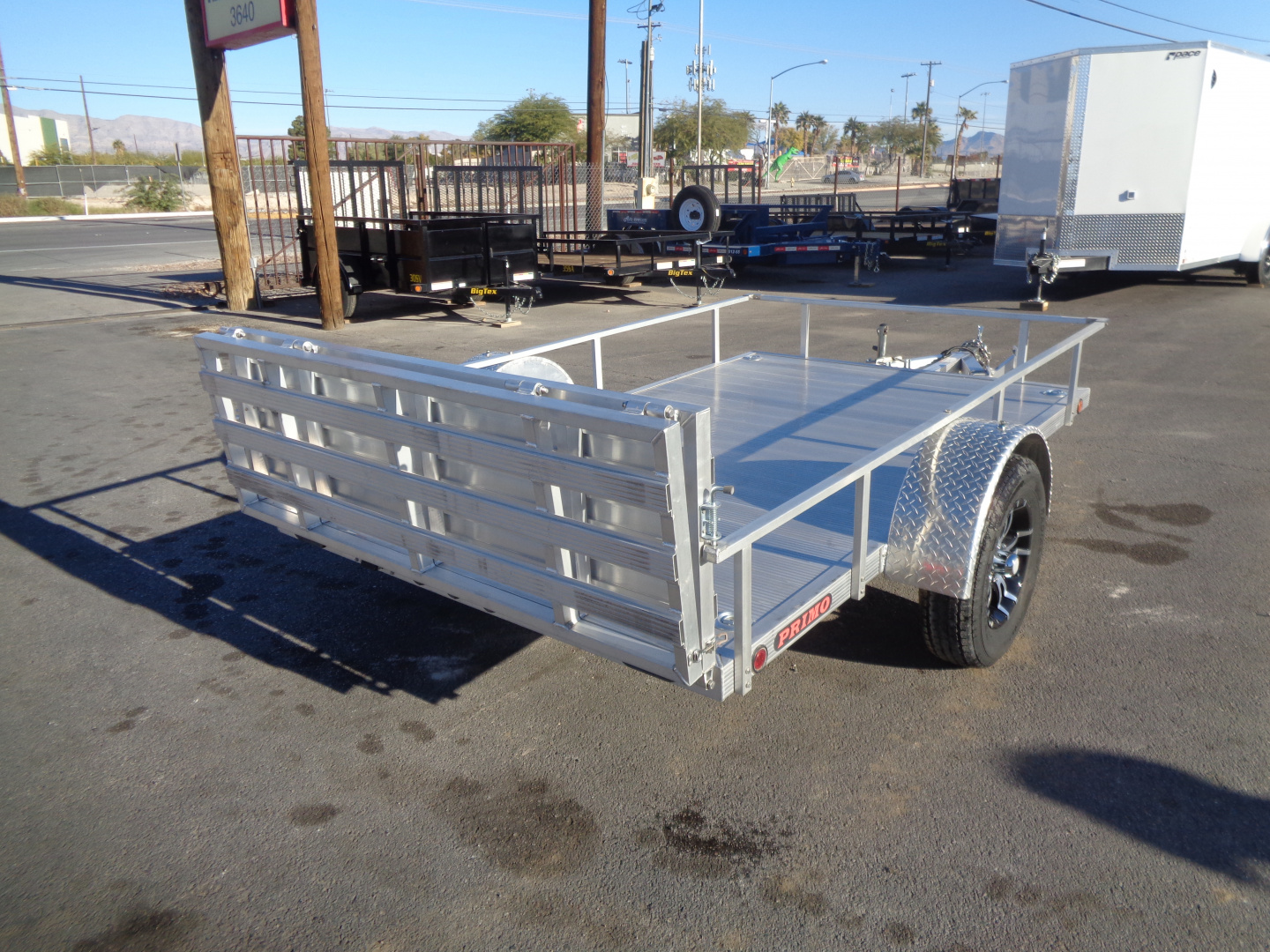 New 2023 Primo * UT6X10-STD * 10ft Aluminum Trailer w/ Bi-Fold Tailgate