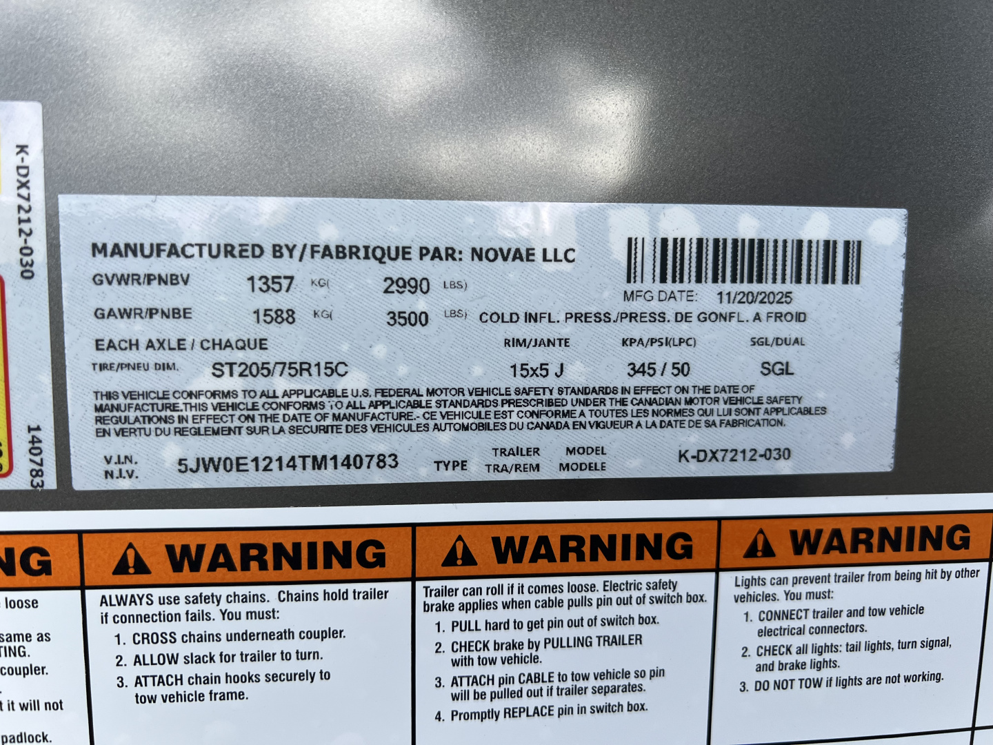 New 2026 Look Trailers 6X12 3K ST-DLX RAMP DOOR Cargo / Enclosed Trailer