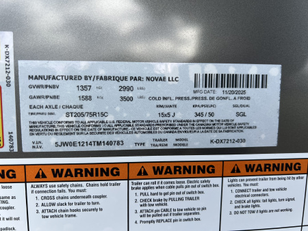 New 2026 Look Trailers 6X12 3K ST-DLX RAMP DOOR Cargo / Enclosed Trailer