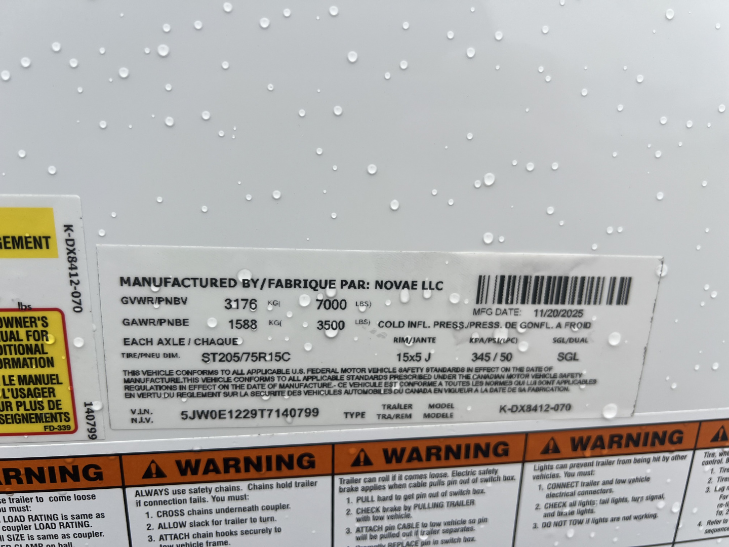 New 2026 Look Trailers 7x12 7K RAMP DOOR ST DLX Cargo / Enclosed Trailer