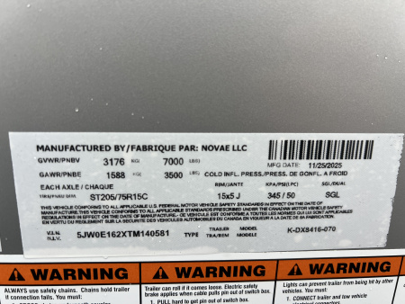 New 2026 Look Trailers 7x16 7K ST DLX RAMP DOOR Cargo / Enclosed Trailer