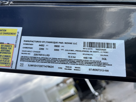 New 2026 Sure-Trac 6X12 10K Dump Trailer